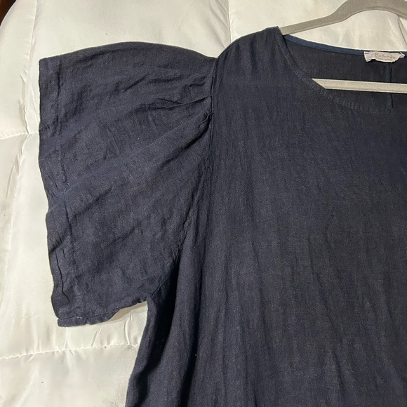 Bellambra Italy Linen Crochet Plus Size Dress Swimsuit Coverup - Picture 2 of 9